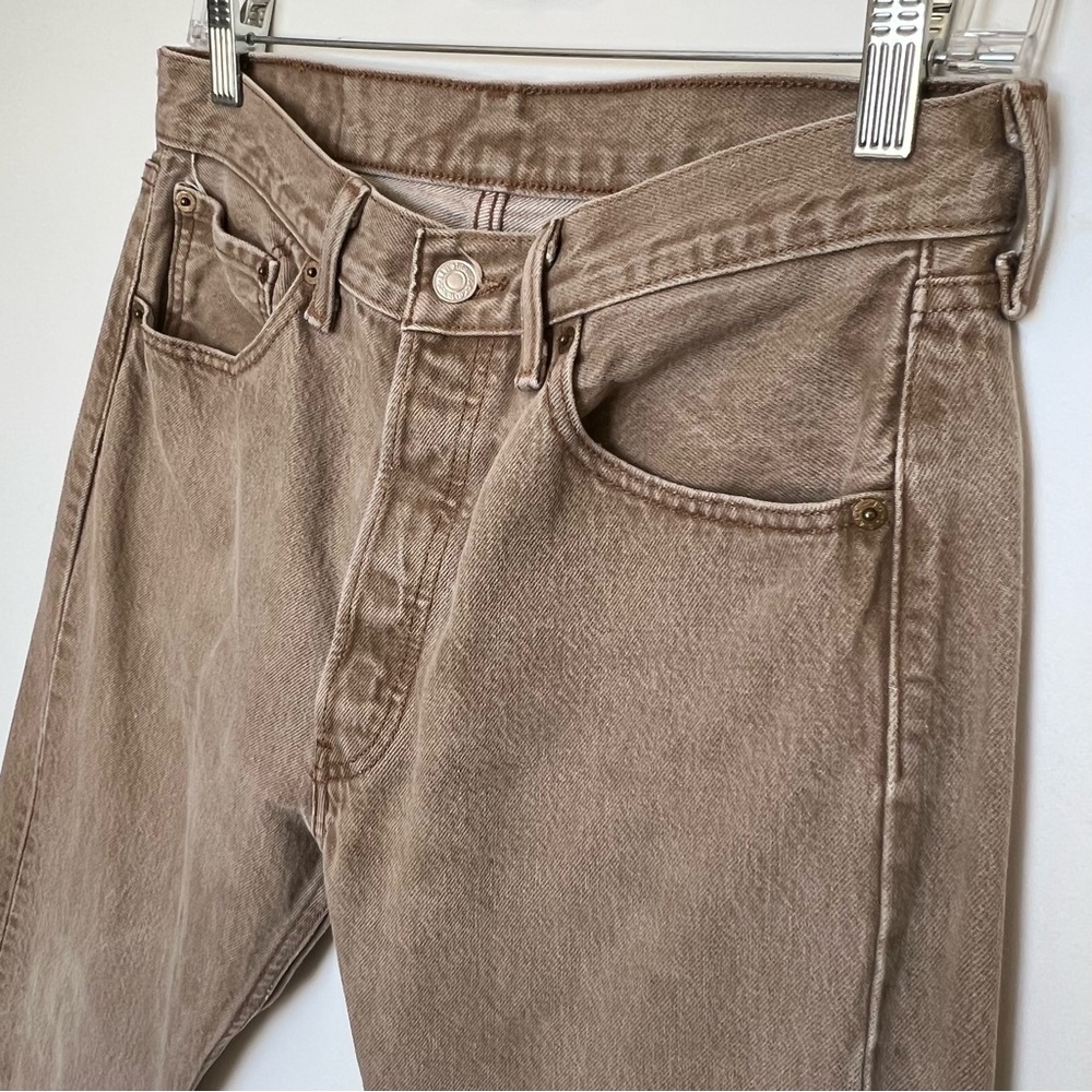 (´༎ຶ༎ຶ)(´༎ຶ༎ຶ)
Levis 501 Light Brown Latte Brown Jeans - Picture 7 of 10